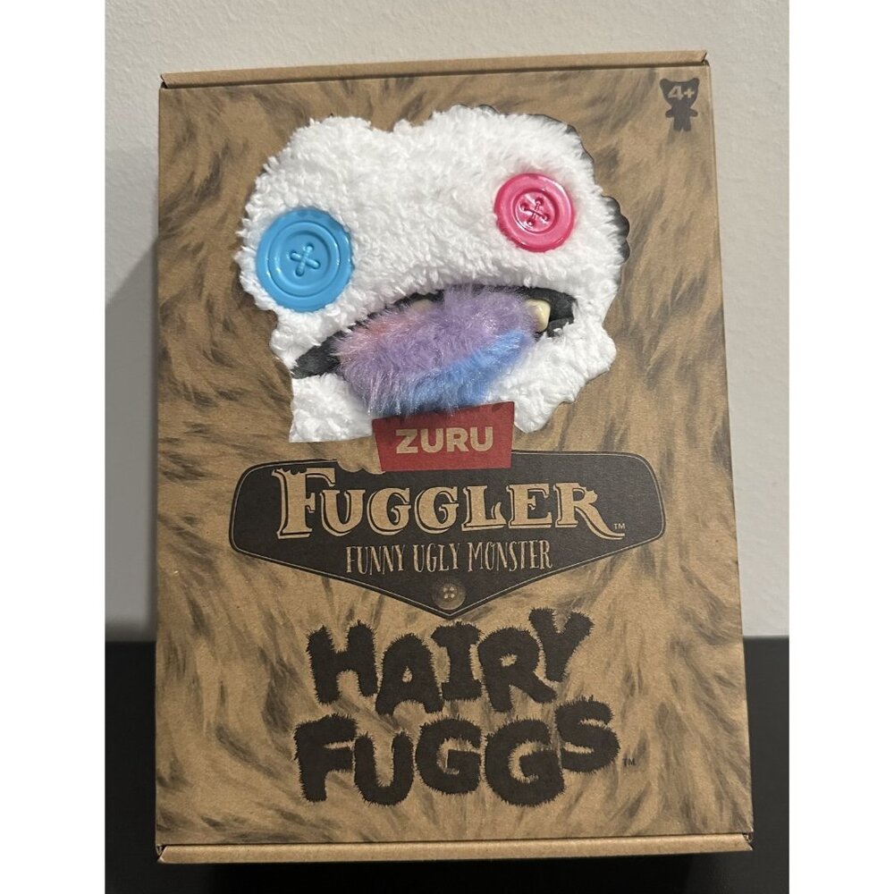 NIB Zuru Fuggler Hairy Fuggs, Oogah Boogah Tongue White Funny‎ Ugly Monsters 9"